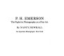 P. H. Emerson, the fight for photography as a fine art /