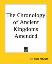 The chronology of ancient kingdoms, amended /