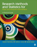 Research methods and statistics for public and nonprofit administrators : a practical guide /
