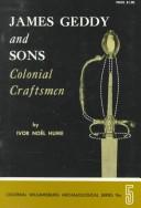 James Geddy and sons : colonial craftsmen /