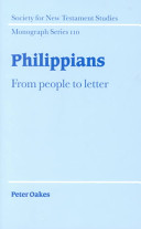 Philippians : from people to letter /