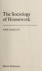 The sociology of housework /