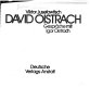 David Oistrach : Gespräche mit Igor Oistrach /