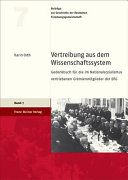 Vertreibung aus dem Wissenschaftssystem : Gedenkbuch für die im Nationalsozialismus vertriebenen Gremienmitglieder der DFG /