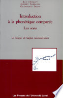Introduction a la phonétique comparée : le français et l'anglais nord-americains /