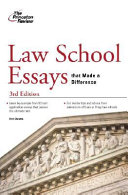 Law school essays that made a difference /