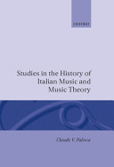 Studies in the history of Italian music and music theory /