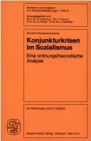 Konjunkturkrisen im Sozialismus : eine ordnungstheoretische Analyse /