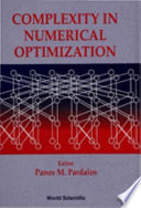 Complexity in numerical optimization /