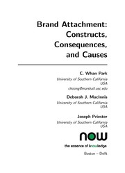 Brand attachment constructs, consequences and causes /