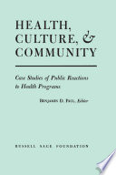 Health, Culture, and Community /