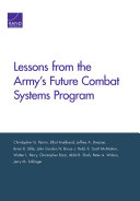 Lessons from the Army's Future Combat Systems program /