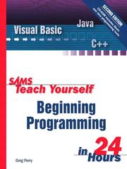 Sams teach yourself beginning programming in 24 hours /