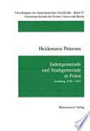 Judengemeinde und Stadtgemeinde in Polen : Lemberg 1356-1581 /