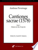Cantiones sacrae : 1578 /