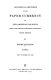 Historical sketches of the paper currency of the American colonies, prior to the adoption of the Federal constitution.