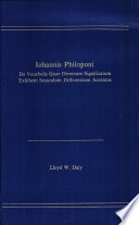 Iohannis Philoponi : de vocabulis quae diversum significatum exhibent secundum differentiam accentus /