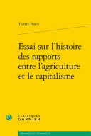 Essai sur l'histoire des rapports entre l'agriculture et le capitalisme /