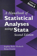 A handbook of statistical analyses using Stata /