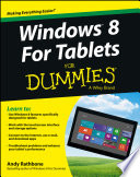 Windows 8 for tablets for dummies