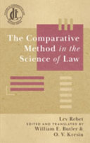 The comparative method in the science of law /