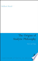 Origins of analytic philosophy : Kant and Frege /