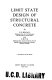 Limit state design of structural concrete,