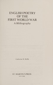 English poetry of the First World War : a bibliography /