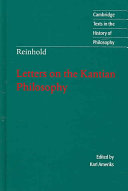 Letters on the Kantian philosophy /