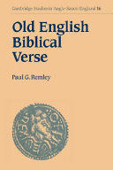 Old English biblical verse : studies in Genesis, Exodus and Daniel /