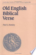 Old English biblical verse : studies in Genesis, Exodus and Daniel /