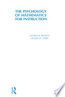 The psychology of mathematics for instruction /