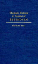 Thematic patterns in sonatas of Beethoven /