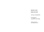 Freud and philosophy : an essay on interpretation /