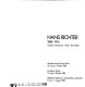 Hans Richter, 1888-1976 : Dadaist, Filmpionier, Maler, Theoretiker : [Ausstellung] Akademie der Künste, Berlin, 31. Januar-7. März 1982, Kunsthaus Zürich, 15. April-23. Mai 1982, Städtische Galerie im Lenbachhaus, München, 9. Juni-1. August 1982 : [Katalog /
