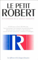 Le nouveau petit Robert : dictionnaire alphabétique et analogique de la langue française /