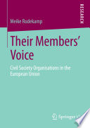 Their members' voice civil society organisations in the European Union /