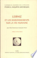 Leibniz et les raisonnements sur la vie humaine /
