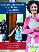 Special education for today's teachers : an introduction /