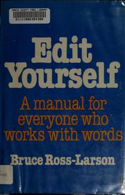 Edit yourself : a manual for everyone who works with words /