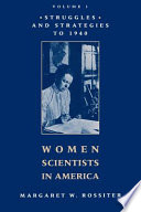 Women scientists in America.