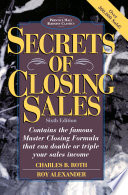 Secrets of closing sales /