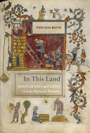 In this land : Jewish life and legal culture in late medieval Provence /