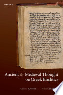 Ancient and medieval thought on Greek enclitics /