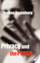 Privacy and the press /