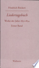 Liedertagebuch : Werke der Jahre 1852-1854 /