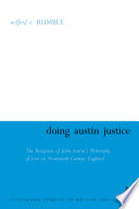 Doing Austin justice : the reception of John Austin's philosophy of law in nineteenth-century England /