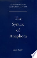 The syntax of anaphora /