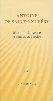 Manon, danseuse, et autres textes inédits /