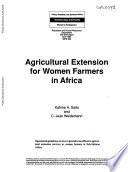 Agricultural extension for women farmers in Africa /